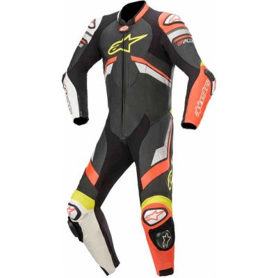 Jednodílná kombinéza Alpinestars GP PLUS V3 černá/červená fluo/bílá