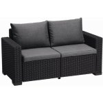 Keter California dvousedadlová pohovka grafitová 231563 – Zboží Dáma