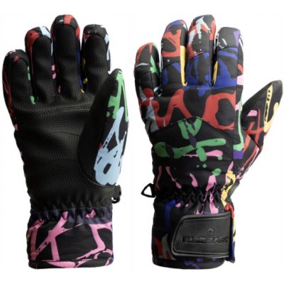Blizzard Spark junior ski gloves black/multicolor – Zboží Mobilmania