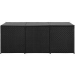 Shumee polyratan 180 x 90 x 75 cm černý – Sleviste.cz