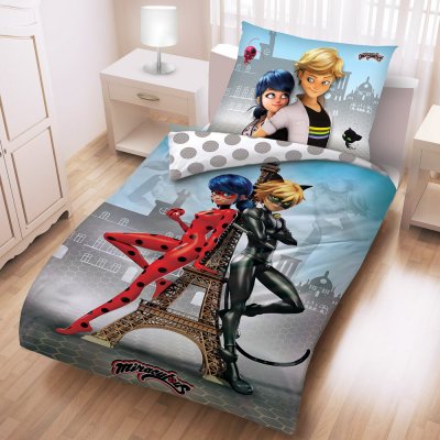 Halantex Kouzelná beruška a Černý kocour Miraculous Ladybug & Cat Noir 140x200 70x90 – Zbozi.Blesk.cz