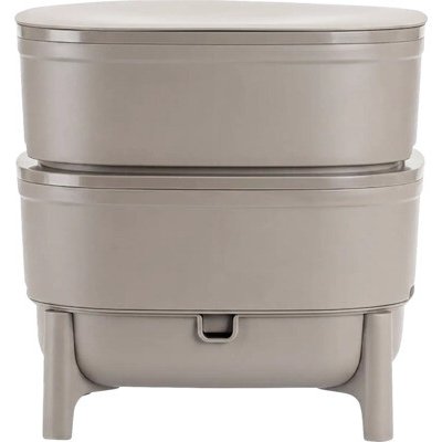 Vermikompostér Plastia 38 x 38 x 38 cm taupe – Zboží Mobilmania