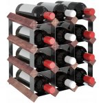 vidaXL Stojan na 12 lahví vína, hnědá, masivní – Zboží Dáma vidaXL Stojan na 12 lahví vína, hnědá, masivní – Zboží Dáma