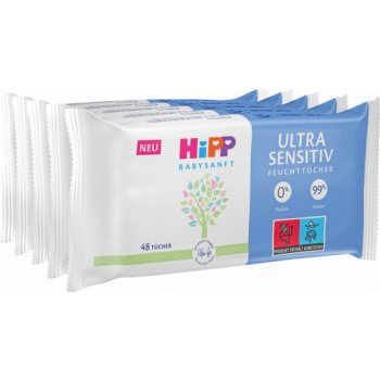 HiPP BABYSANFT Čistící vlhčené ubrousky Ultra sensitive 5 x 48 ks 240 ks