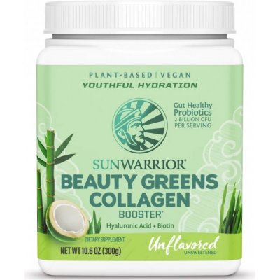 Sunwarrior Beauty Greens Collagen, Vegan, Neochucený, 300 g – Zboží Mobilmania