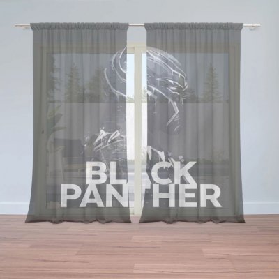 Sablio Záclony BLACK PANTHER Scrape: 2ks 150x250cm – Hledejceny.cz