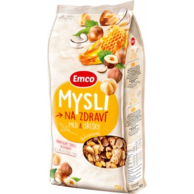 Emco Mysli na zdraví medové s ořechy 750 g – Zbozi.Blesk.cz