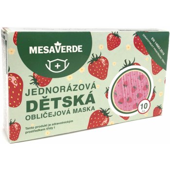 MESAVERDE jahody rouška dětská 10 ks