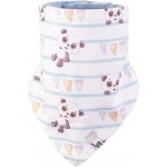 Little Angel Šátek na krk podšitý Outlast® panda pruhy sv.modrá – Zboží Mobilmania