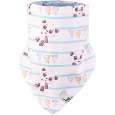 Little Angel Šátek na krk podšitý Outlast® panda pruhy sv.modrá – Zboží Mobilmania