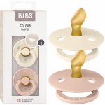 Bibs Colour anatomické dudlíky přírodní kaučuk 2ks Ivory / Blush – Zboží Mobilmania