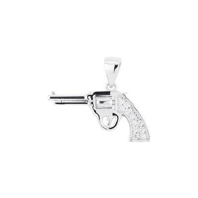 Nubis Stříbrný přívěšek revolver NB 4186