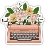 Samolepka Canli - Psací stroj – Zboží Živě