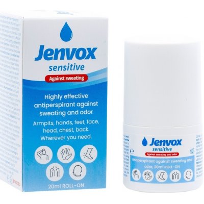 Jenvox Sensitive roll-on proti pocení a zápachu 20 ml – Hledejceny.cz