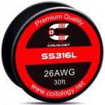Coilology Odporový drát SS316L 0,4mm/26GA 10m – Zbozi.Blesk.cz