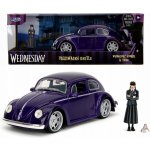 Jada Wednesday auto 1972 VW Beetle a figurka Wednesday 1:24 – Zboží Dáma