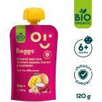 Beggs BIO Dětská rýže s jogurtem, banánem, mangem a malinami 120 g – Sleviste.cz