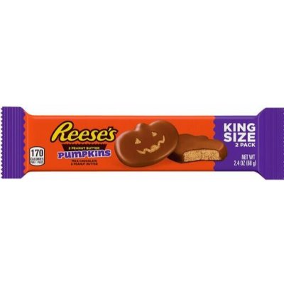Reese's 2 čokoládové košíčky ve tvaru dýně plněný arašídovým máslem King Size 68 g – Zboží Mobilmania