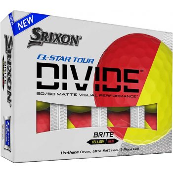Srixon ball Q-STAR Tour Divide 3-plášťový žluto/červený 3 ks