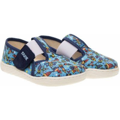 Fare MID-WIDE dětské papuče na suchý zip modré 7101402 – Zboží Mobilmania