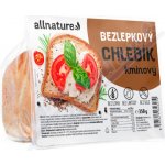 ALLNATURE Bezlepkový chlebík kmínový 350 g – Zboží Dáma