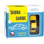 Abrex škoda Garde 1982 Žlutá Sluneční Stavebnice časopis s modelem 1:43 – Sleviste.cz