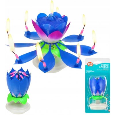 Godan Dortová fontána hrací svícen MODRÁ – Sleviste.cz