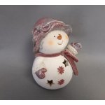 Prodex Sněhulák s růžovou čepičkou LED 18x13 cm A00544 – Hledejceny.cz