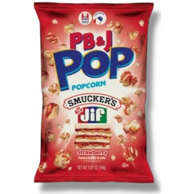Snack Pop Peanut Butter and Strawberry Popcorn 149 g – Zboží Dáma