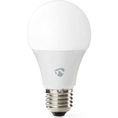 Nedis Wi-Fi Smart Bulb E27 9W LED žárovka , pro chytrý dům, E27, A60, 9W, 230V, 806lm, teplá až studená bílá, RGB, bílá WIFILRC10E27