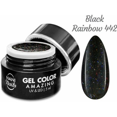 NANI UV gel Amazing Line Black Rainbow 5 ml – Zboží Dáma