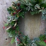 Balkonika Vánoční věnec na dveře úzký divoký 35 cm – Hledejceny.cz