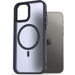 Pouzdro AlzaGuard Matte Case Compatible with MagSafe iPhone 12 / 12 Pro tmavě modré