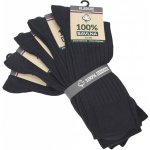 100% bavlna klasické pánské jednobarevné žebrované ponožky mix1 – Sleviste.cz