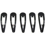 Černé matné kovové sponky na vlasy, 5 ks – Zbozi.Blesk.cz