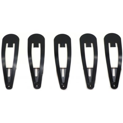 Černé matné kovové sponky na vlasy, 5 ks – Zbozi.Blesk.cz