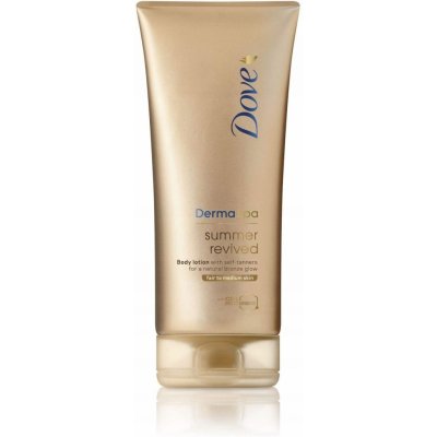 Dove Derma Spa Summer tělový balzám s samoopalovacím účinkem pro světlou pleť 200 Ml – Hledejceny.cz