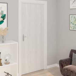 Nabytek XL Samolepící tapety na dveře 4 ks bílé dřevo 210 x 90 cm PVC