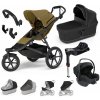 Kočárek THULE Trojkombinace 10v1 Urban Glide 3 + Bassinet + příslušenství 2024 + Avionaut Cosmo 2.0 + Base Dock 2 Nutria Green