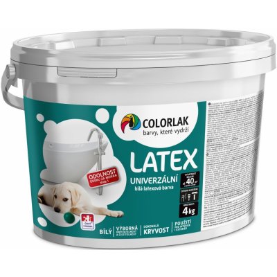 Colorlak Prointeriér latex v2017 4kg bílá C0100 – Zboží Mobilmania