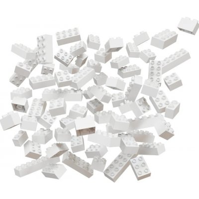 Hubelino Kuličková dráha kostky bílé 120 ks – Zboží Mobilmania