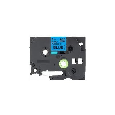 Kompatibilní páska s Brother TZ-FX521/TZe-FX521 9 mm x 8 mm Flexi černý tisk/modrý podklad – Hledejceny.cz