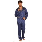 De Lafense Adam pánské pyžamo dlouhé satén modrá – Zboží Mobilmania