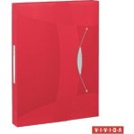 ESSELTE Box na spisy s gumičkou Jumbo Vivida, Vivida červená, 40 mm, A4, PP, ESSELTE 20115 – Zboží Živě
