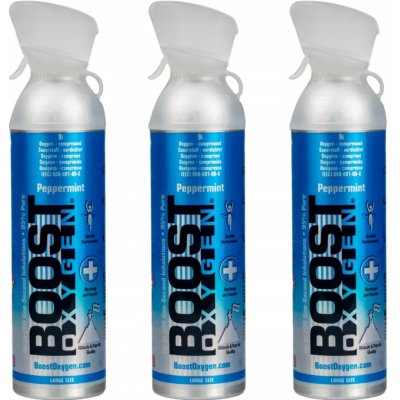 Boost Oxygen doplňkový kyslík v plechovce Máta peprná Velké balení 3x9L – Hledejceny.cz