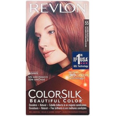 Revlon Color Silk barva bez amoniaku Světlá načervenalá 55 – Hledejceny.cz