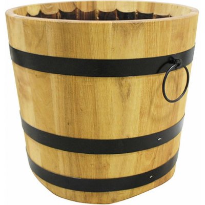 J.A.D. Tools 5970 Květináč dřevěný kulatý (dub) 40x40 cm – Zboží Mobilmania