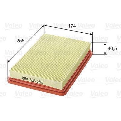 Vzduchový filtr VALEO 585269 – Hledejceny.cz