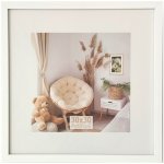 Bondecor Fotorám bílý 1611PLF, plexi sklo, 20x20 cm – Zboží Živě