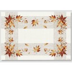 Forbyt ubrus / prostírání CYH5957GC podzimní listí bílo-oranžová 30x45cm obdélník – Hledejceny.cz